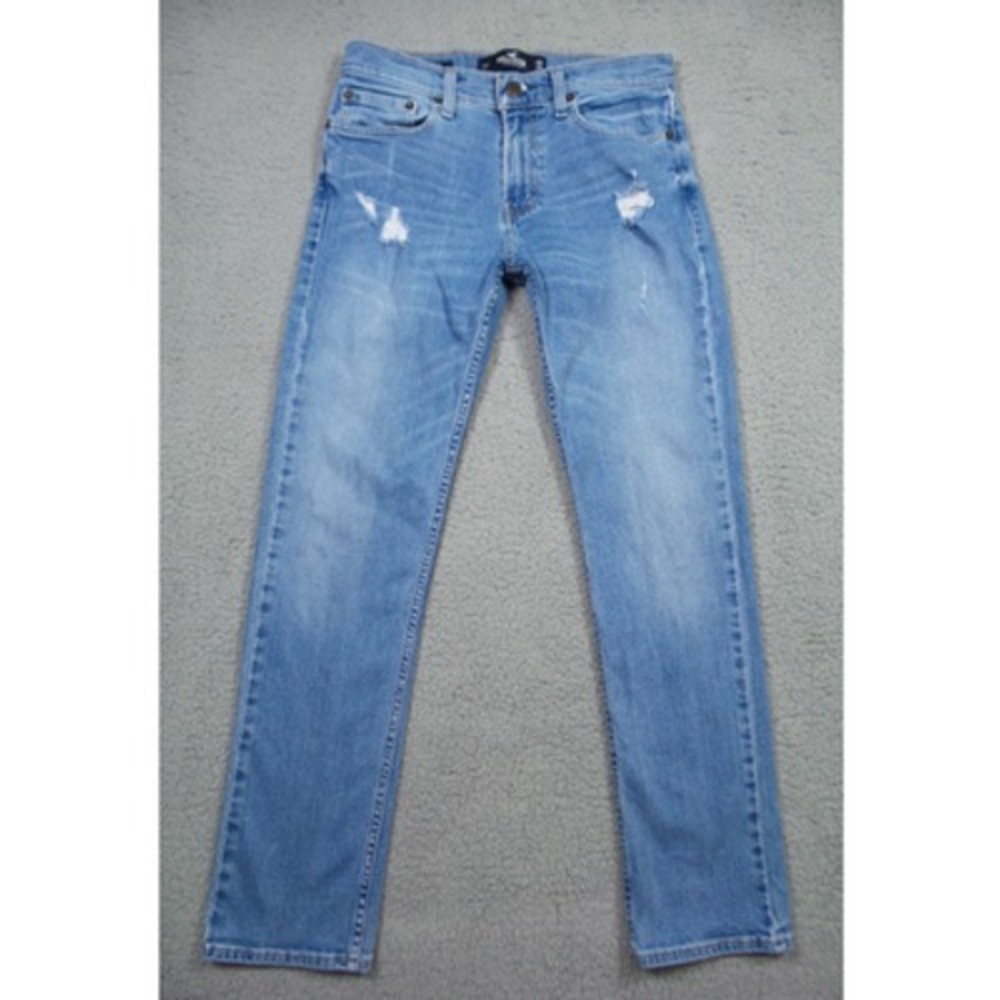 Hollister Jeans Mens Size 29 x 30 Blue Denim Slim Straight Leg Epic Flex Stretch